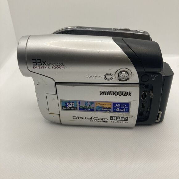Samsung SC-DC164 DVD Camcorder with 33x Optical Zoom With Battery Parts Only - Picture 1 of 15